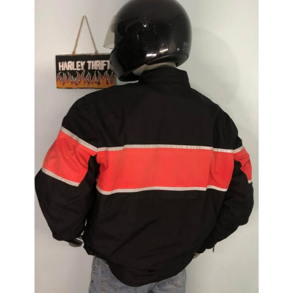 VTG 90s Riding Jacket 2XL Men With Armor, Removable Lining, FIRST RACING - Picture 2 of 6